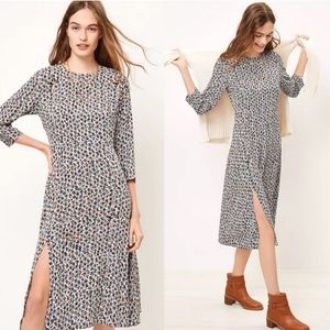NWT LOFT Midi High Slit Dresses (color)